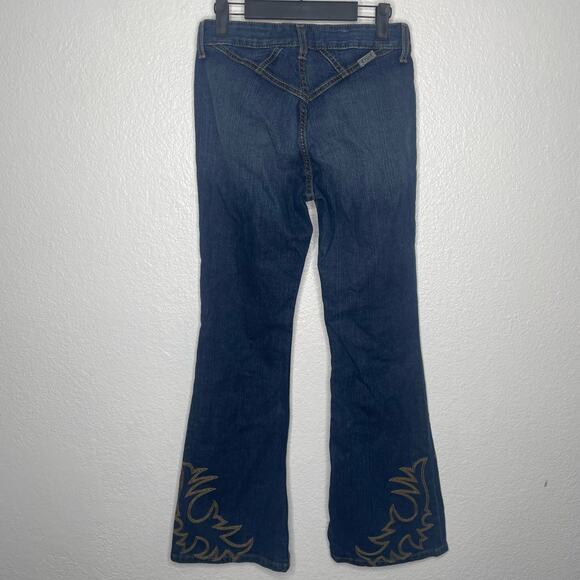 Cruel Denim Womens Jeans Size 26 Hannah Denim Blue Bootcut Embroidered - Picture 2 of 14